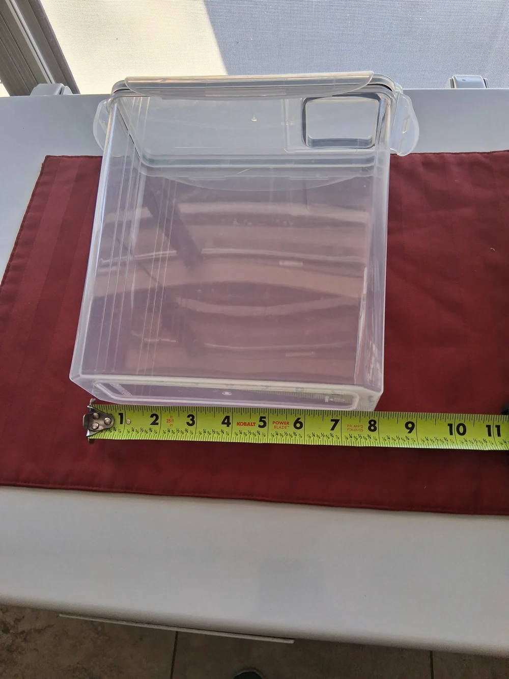 Clear Plastic Food Storage Canisters with Gray Lids - Set of 4